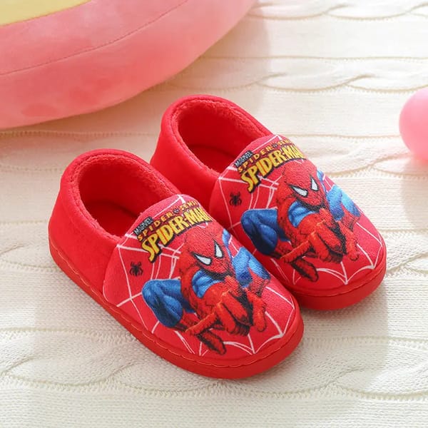 Disney Children’s Cartoon Spider Print Cotton Slippers