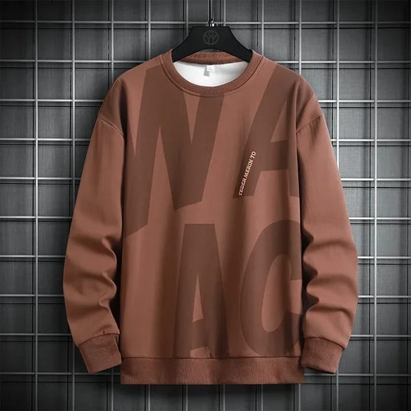 Men's Large-Size Casual Sweatshirt – Hip-Hop Style Pullover Hoodie