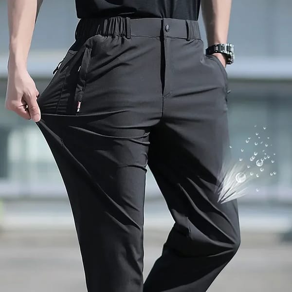 Large Size Men's Summer Ice Silk Stretch Pants