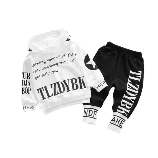 Trendy Hoodie and Pants Set for Toddlers in Spring