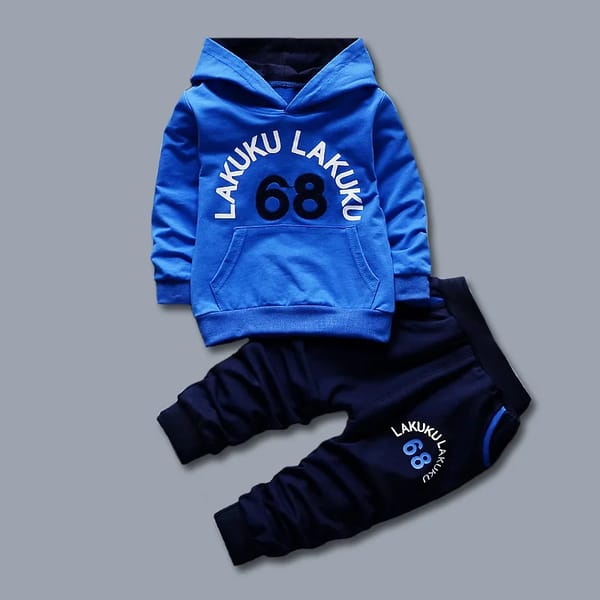 Trendy Hooded Hoodie and Pants Set for Toddlers