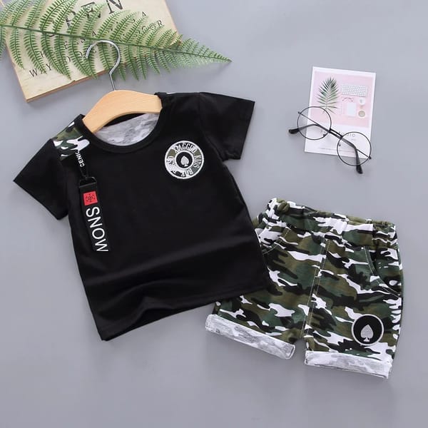 Stylish Baby Kids T-Shirt and Shorts Set for Summer