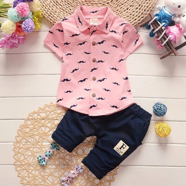 Summer Printed Shirt and Shorts Set for Kids