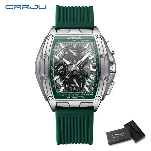 Waterproof Quartz Sport Watch with Chronograph Features For Men