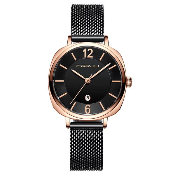 Women's Stainless Steel Bracelet Watch with Quartz Movement