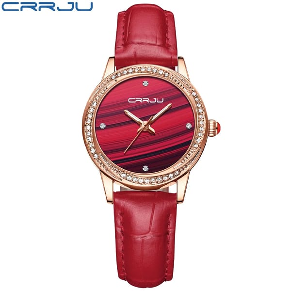 Stainless Steel Quartz Watch With Water Resistance For Women