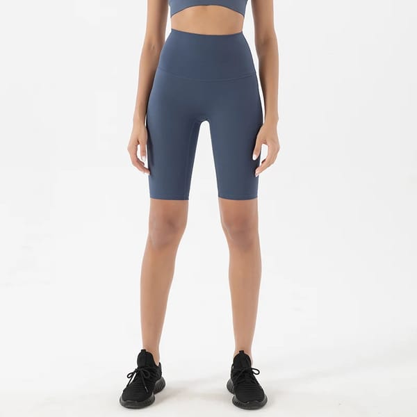 Stretchy High-Waist Cycling Shorts for Comfort and Mobility