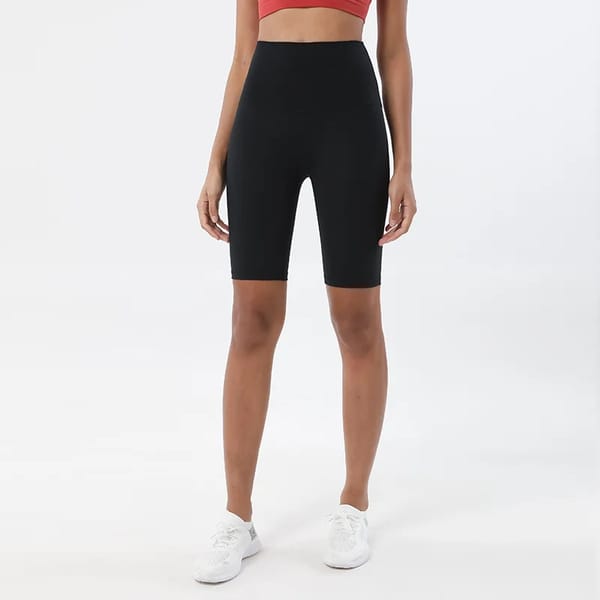 High-Waisted Elastic Yoga Shorts for Gym and Cycling
