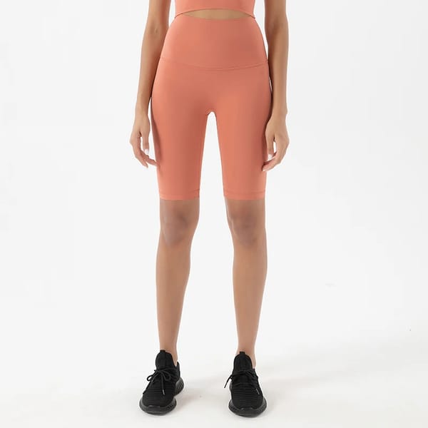 High-Waisted Elastic Yoga Shorts for Gym and Cycling