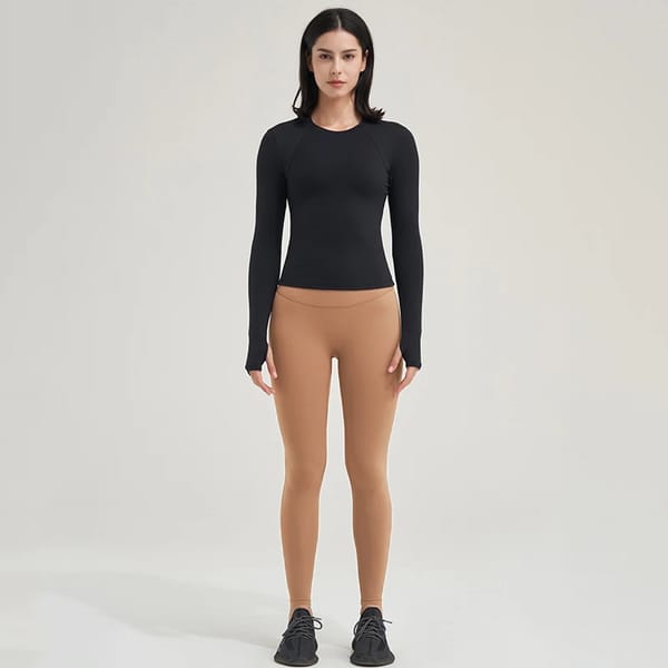 Anti-Shrink Full-Sleeve Sportswear for Yoga and Running