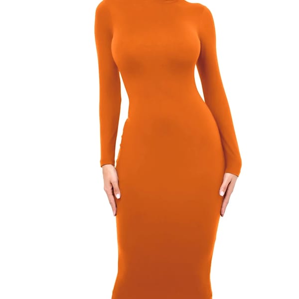 Chic Casual Long-Sleeve Bodycon Dress