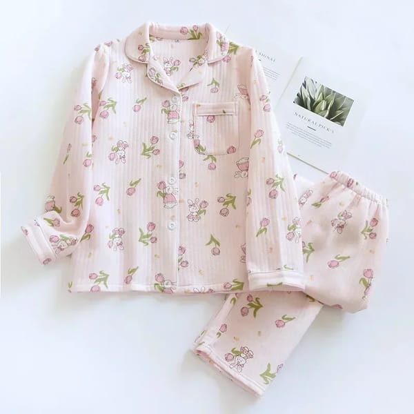 Thickened Pajama Set for Ultimate Warmth and Style