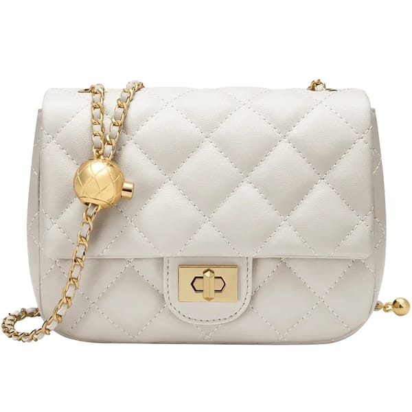 Stylish Diamond Lattice Mini Leather Crossbody Bag for Parties