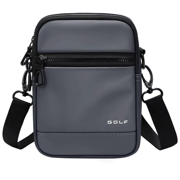 Crossbody Bag with Multiple Pockets and Zipper Closure