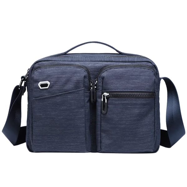 Lightweight Men's Canvas Messenger Bag, Large Capacity Crossbody