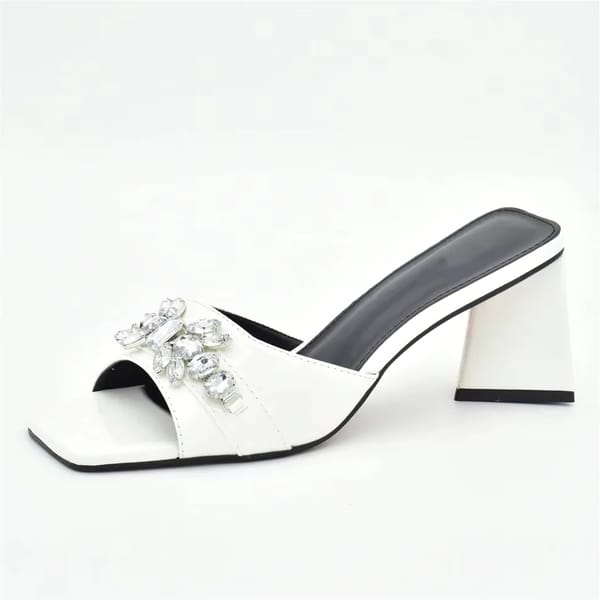 Elegant Rhinestone Sandals for Women's Weddings and Parties