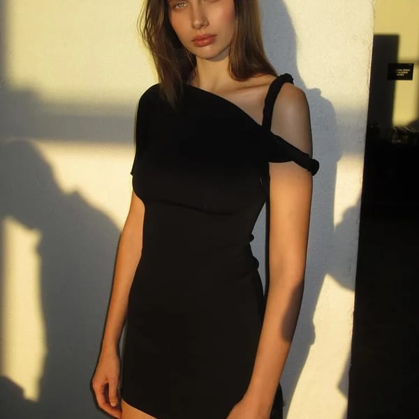Asymmetrical Mini Dress with Diagonal Collar for Summer Parties