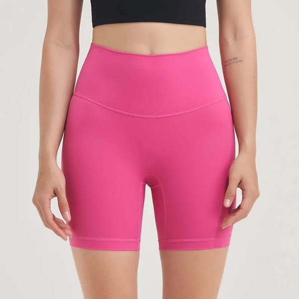 High-Waist Women's Gym Yoga Shorts - Breathable & Stretchy