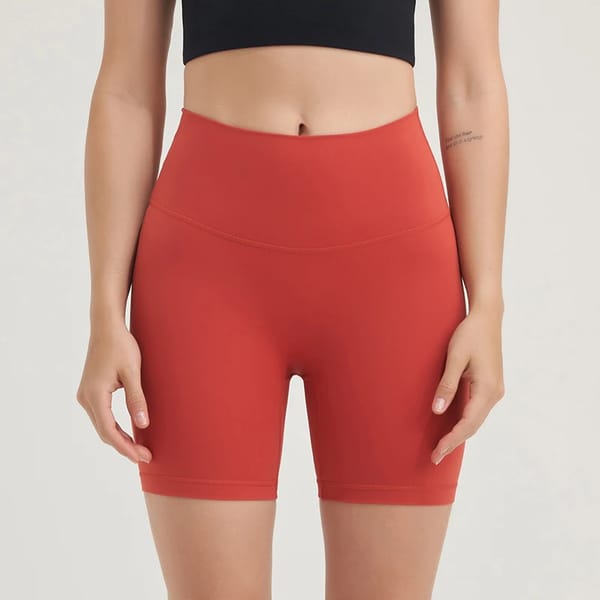 High-Waist Women's Yoga and Cycling Nylon Shorts