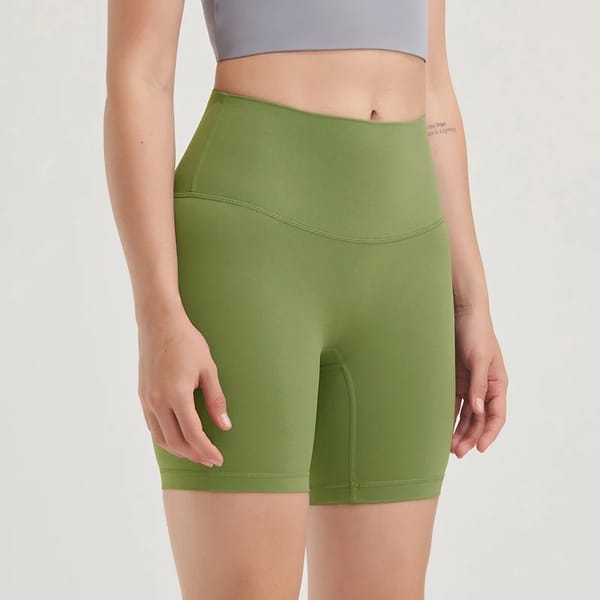 High-Waist Women's Yoga and Cycling Shorts - Breathable Fit