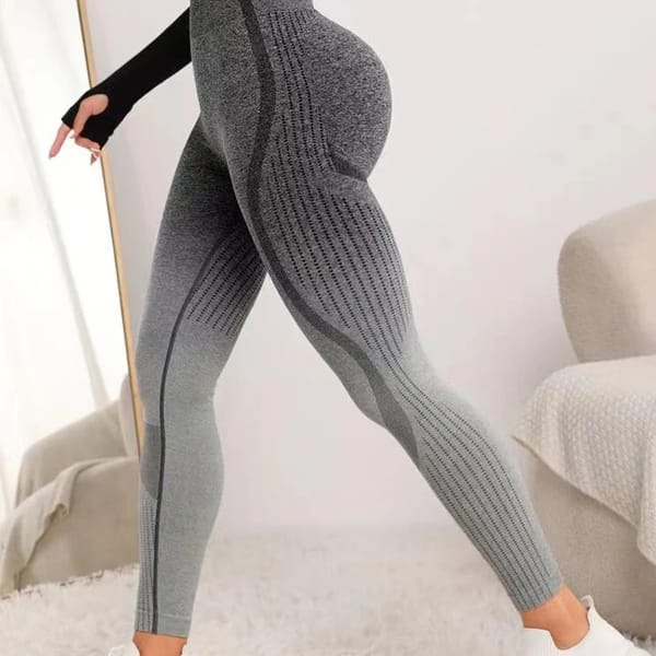 Women’s Gradient Seamless High-Waist Workout Leggings for Fitness