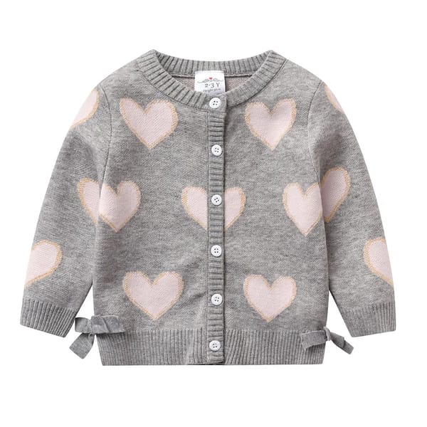 Cozy Winter Knit Sweater for Girls with O-Neck