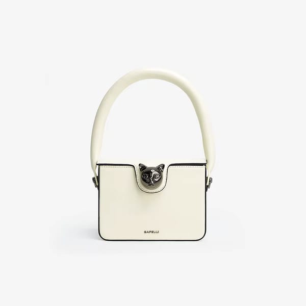 Luxury Genuine Leather Boxy Flap Handbag with Lock