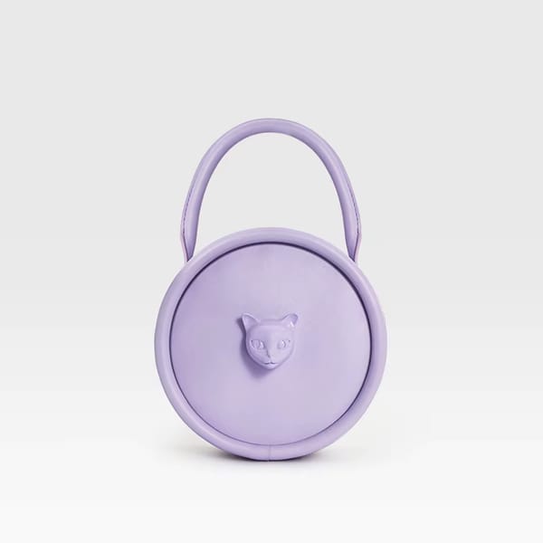 Luxury Genuine Leather Bowling Handheld Bag for Women