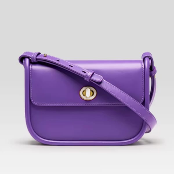 Elegant Leather Saddle Bag – Stylish Designer Crossbody Purse
