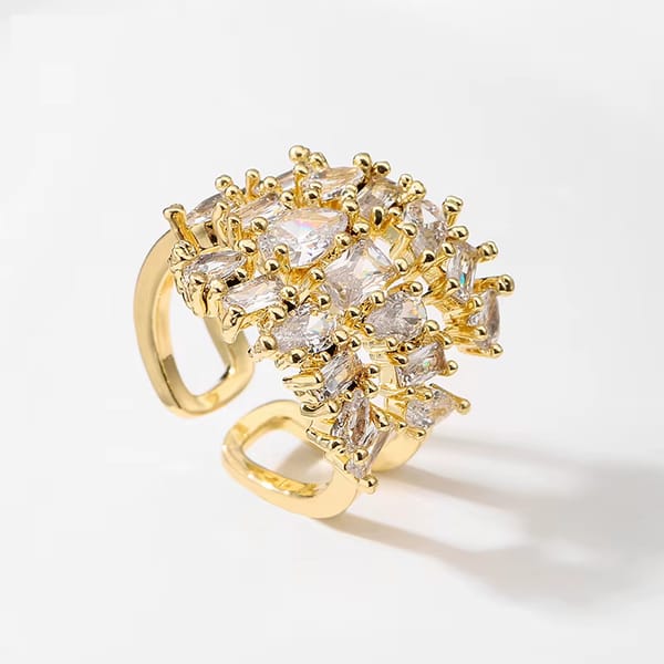 Timeless Zirconia Open Rings for Weddings and Special Events