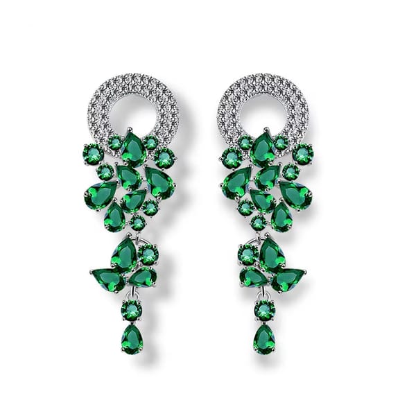 Elegant Marquise Cut Cubic Zirconia Dangle Earrings for Women