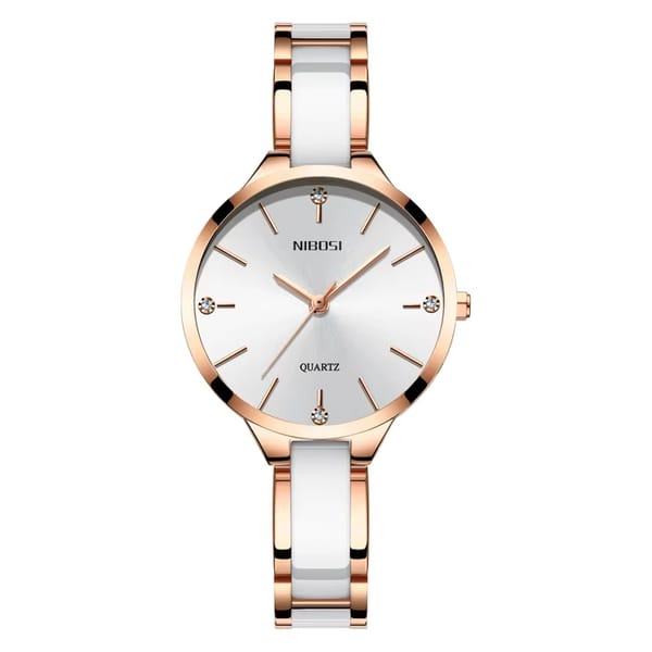 Ceramic Bracelet Ladies Wrist Watch Creative Design Quartz Feminine Clock for Women