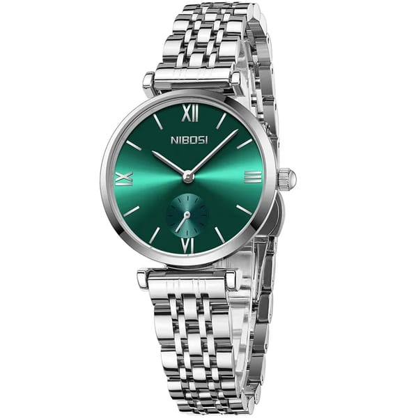 Elegant Stainless Steel Women’s Quartz Bracelet Watch with Hidden Clasp