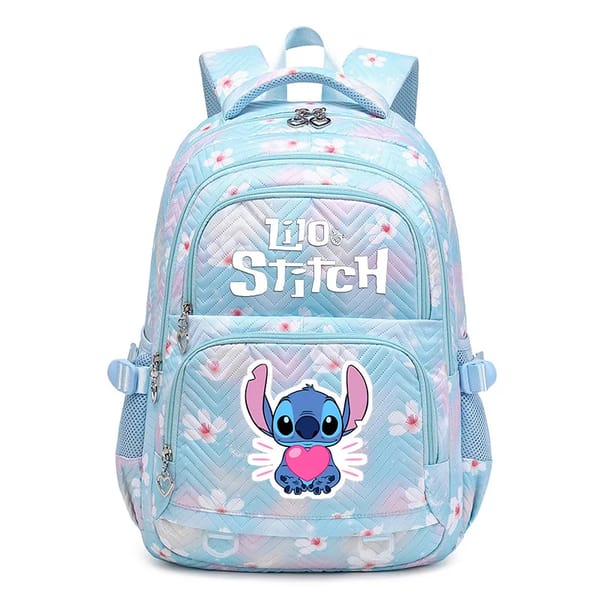 Cute Lilo & Stitch Waterproof School Backpack for Teens