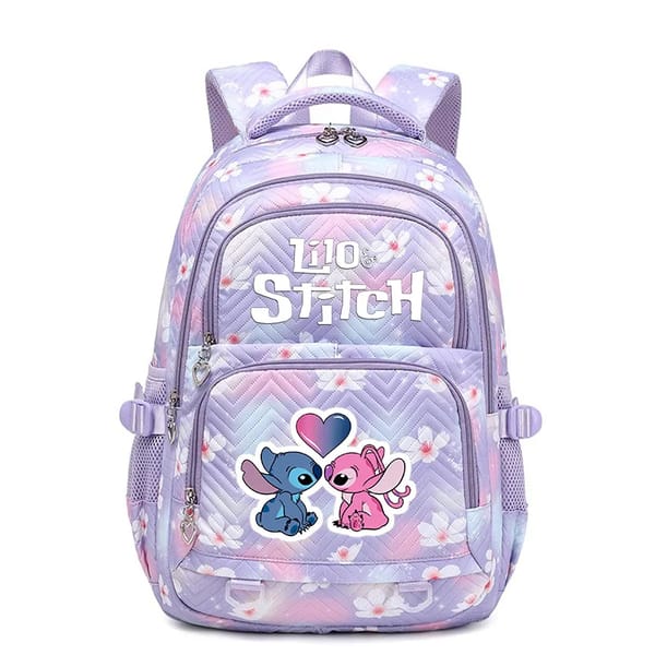 Cute Cartoon Stitch Waterproof School Backpack for Teens & Students