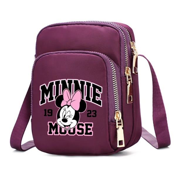 Cute Cartoon Mouse Crossbody Handbag with Phone Pocket