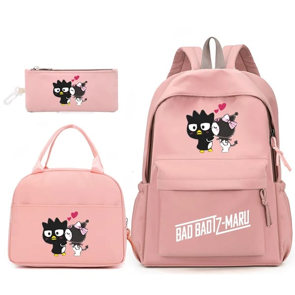 Fun and Practical 3-Piece Backpack Set with Lunch Bag