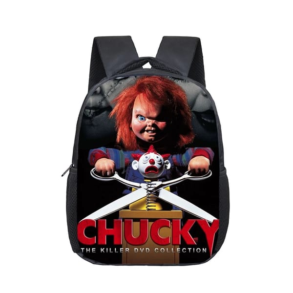 Horror-Inspired Chucky Themed Backpack for Kids - School & Travel