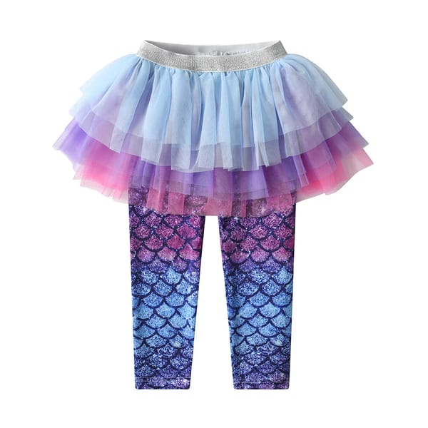 Girls Tulle Skirt Leggings – Ballet Dance & Party Outfit