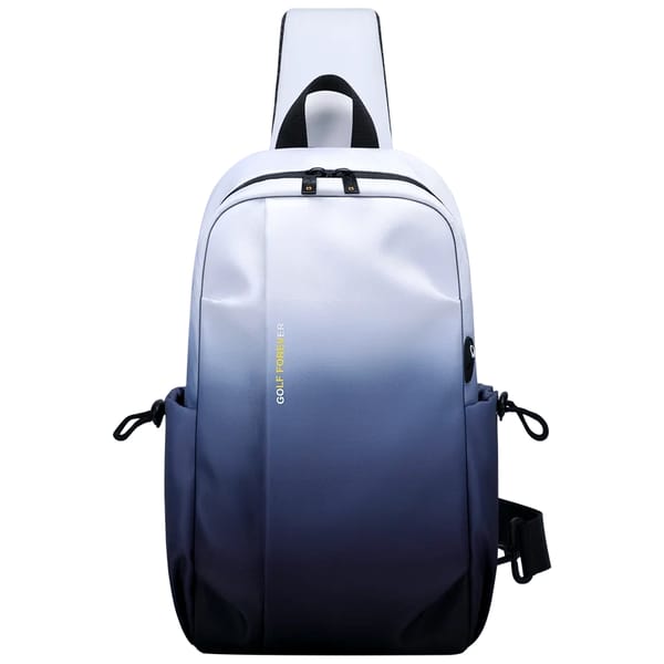 Men's Waterproof Sling Crossbody Bag with Earphone Hole