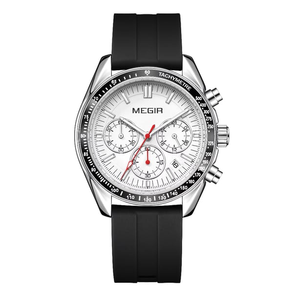 Men's Multifunction Sports Watch with Chronograph and Waterproof Features