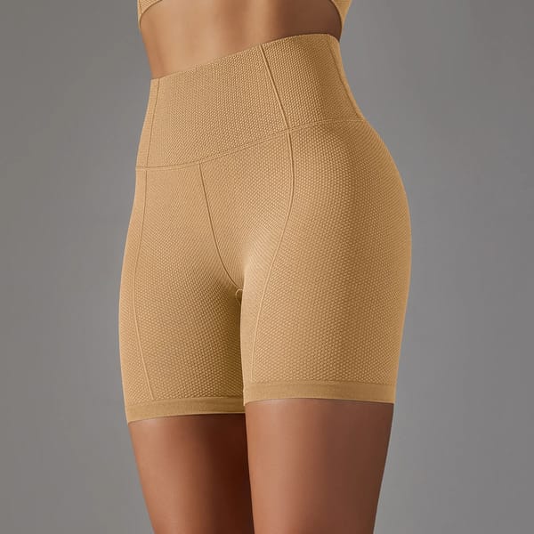 High Waist Seamless Workout Shorts for Running and Yoga