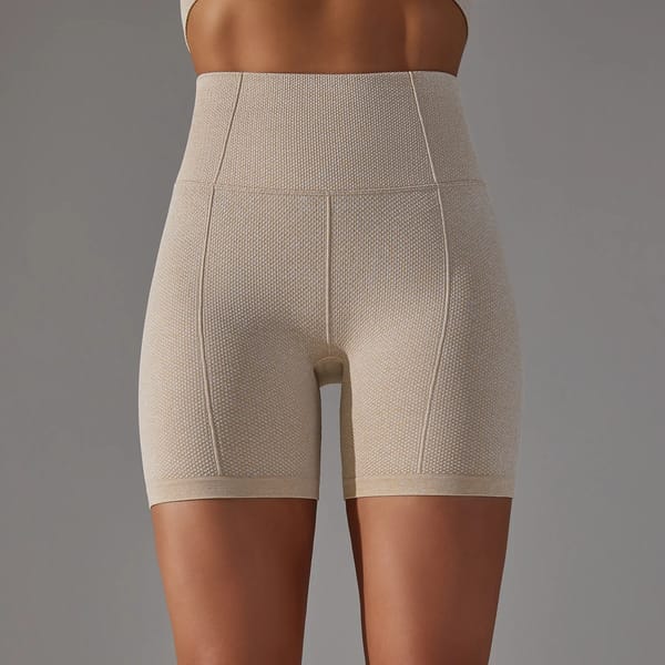 High Waist Seamless Sports Shorts for Yoga and Workout