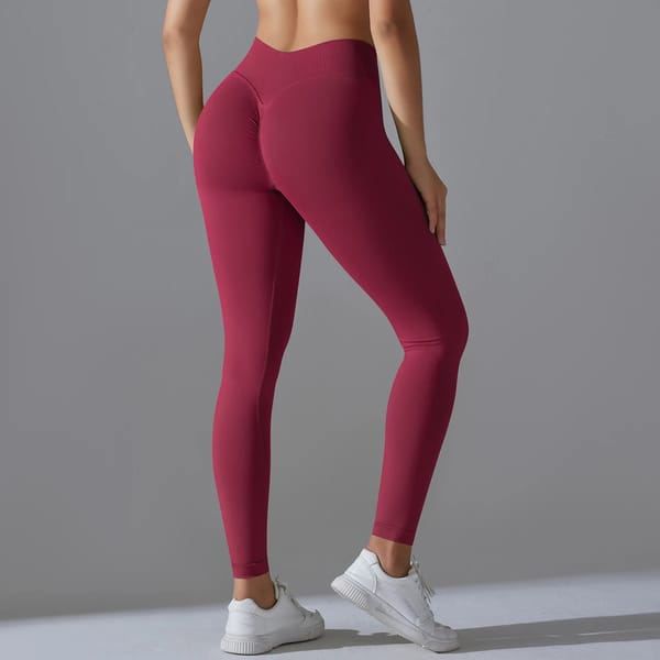 High Waist Seamless Yoga Leggings for Workout and Running