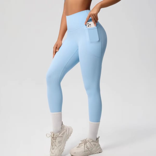High Waist Double Brushed Ankle-Length Yoga Leggings