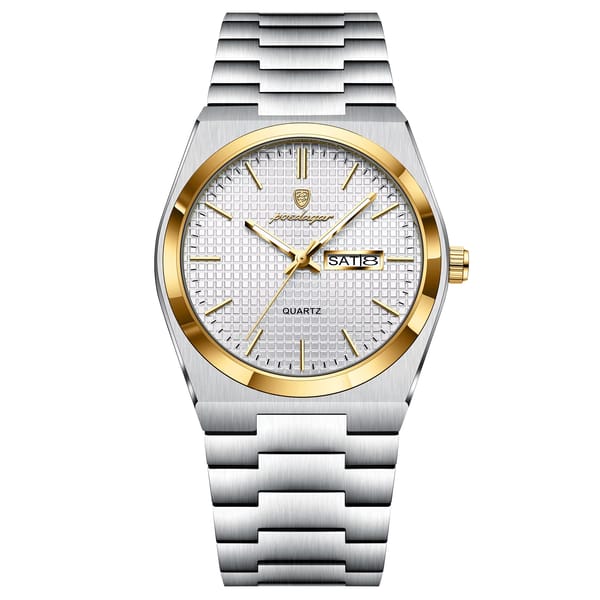 Luxury Stainless Steel Sport Watch with Luminous Display