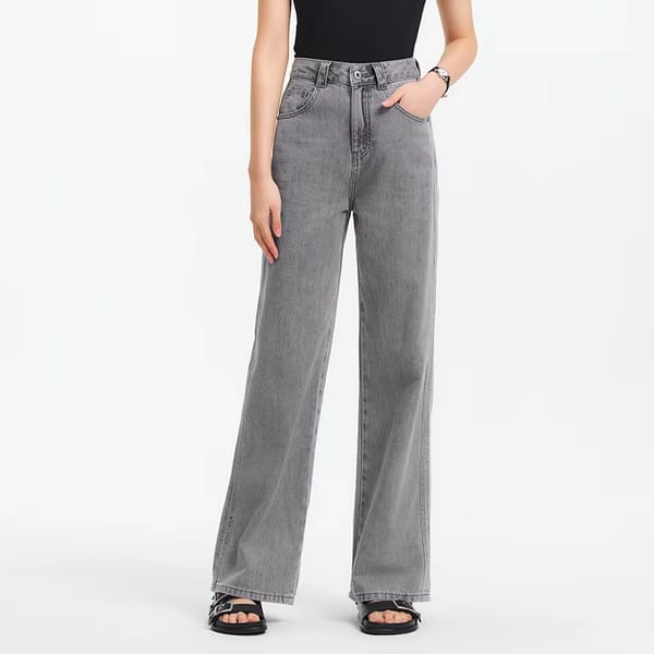 Women’s Floor-Length Wide Leg Jeans Summer Lightweight Casual Pants