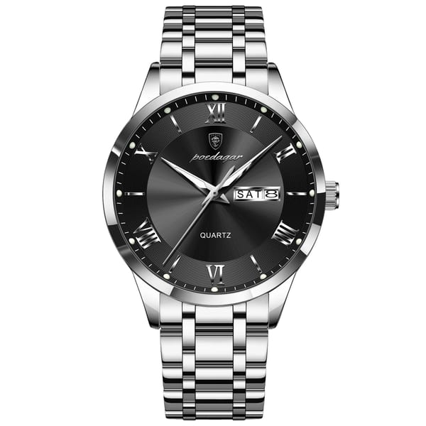Timeless Elegance Men's Quartz Stainless Steel Wristwatch