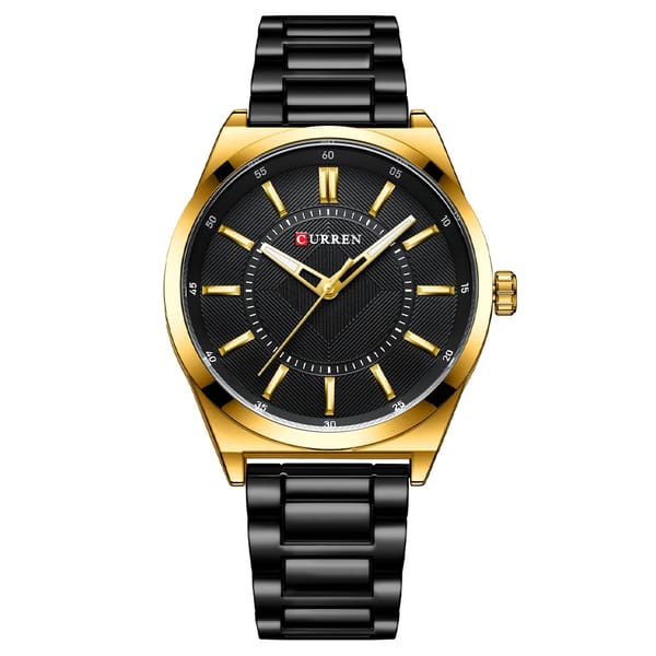 Slim Stainless Steel Quartz Watch for Men with Gift Box