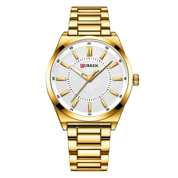 Slim Stainless Steel Quartz Watch for Men with Gift Box